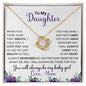 To My Daughter | When You Took Your First Breath | Love Knot Necklace