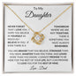 To My Daughter | Love Dad | Love Knot Necklace