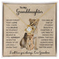 To My Granddaughter | Love You Always | Love Grandma | Love Knot Necklace