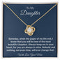 To My Daughter | From Mom | Love Knot Necklace