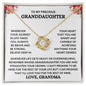 To My Precious Granddaughter | Love Grandma | Forever Love Necklace