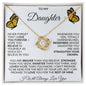 To My Daughter | Butterflies | Love Knot Necklace