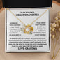 To My Beautiful Granddaughter | Love Grandma | Love Knot Necklace