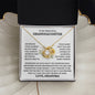 To My Beautiful Granddaughter | Love Grandma | Love Knot Necklace