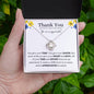 Thank You | You Are So Appreciate | Love Knot Necklace
