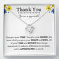 Thank You | You Are So Appreciate | Love Knot Necklace