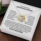 To My Beautiful Granddaughter | Love Grandma | Love Knot Necklace