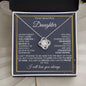 To My Beautiful Daughter | Love Always | Grey Background/Gold Elements | Love Know Necklace
