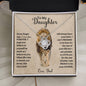 To My Daughter | I Love You | This Old Lion | Lower Case | Love Knot Necklace