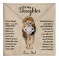 To My Daughter | I Love You | This Old Lion | Lower Case | Love Knot Necklace