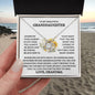 To My Beautiful Granddaughter | Love Grandma | Love Knot Necklace
