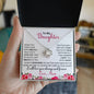 To My Daughter | I Love You Forever And Always | Love Mom | Love Knot Necklace