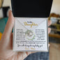 To My Daughter | When You Took Your First Breath | Love Knot Necklace