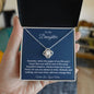 To My Daughter | From Mom | Love Knot Necklace