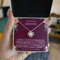 To My Beautiful Daughter | I Love You | Forever & Always | Love Knot Necklace