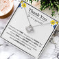Thank You | You Are So Appreciate | Love Knot Necklace