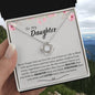 To My Daughter | Never Forget That My Love For You Is Forever | Love Knot Necklace
