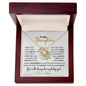 To My Daughter | You Will Always Be My Baby Girl | Circle w/Greenery | Love Knot Necklace