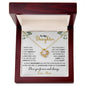 To My Daughter | I Love You Forever And Always | Corner Flowers | Love Knot Necklace