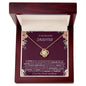To My Beautiful Daughter | I Love You | Forever & Always | Love Knot Necklace