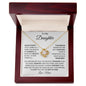 To My Daughter | Love Mom | Love Knot Necklace
