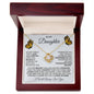 To My Daughter | Butterflies | Love Knot Necklace