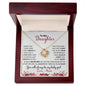 To My Daughter | You Will Always Be My Baby Girl | Love Knot Necklace