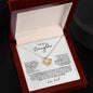 To My Daughter | Love Dad | White Background | Love Knot Necklace