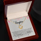 To My Daughter | Braver | Smarter | Stronger | Loved | Love Knot Necklace