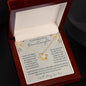 To My Beautiful Bonus Daughter | Yellow/White Flowers | Love Knot Necklace