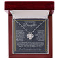 To My Beautiful Daughter | Hard To Find Words | Love Knot Necklace