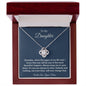 To My Daughter | From Mom | Love Knot Necklace