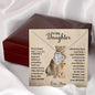 To My Daughter | I Love You | This Old Lioness | Love Knot Necklace