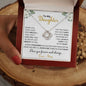 To My Daughter | I Love You Forever And Always | Corner Flowers | Love Knot Necklace