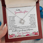 To My Granddaughter | I Will Always Love you | Love Grandma | Love Knot Necklace