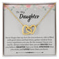 To My Daughter | Braver | Smarter | Stronger | Loved | Interlocking Hearts