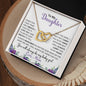 To My Daughter | When You Took Your First Breath | Purple Flowers | Interlocking Hearts