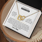 To My Beautiful Daughter | Customizable Signature | Interlocking Heart Necklace