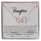 To My Daughter | Braver | Smarter | Stronger | Loved | Interlocking Hearts