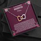 To My Daughter | Customized Name | Purple Background | Interlocking Hearts