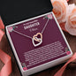 To My Daughter | Customized Name | Purple Background | Interlocking Hearts