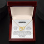 To My Beautiful Daughter | Customizable Signature | Interlocking Heart Necklace