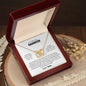 To My Beautiful Daughter | Customizable Signature | Interlocking Heart Necklace