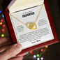 To My Beautiful Daughter | Customizable Signature | Interlocking Heart Necklace