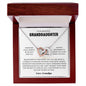 To My Beautiful Granddaughter | Personalized signature | Interlocking Hearts