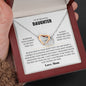 To My Beautiful Daughter | Customizable Signature | Interlocking Heart Necklace