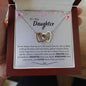 To My Daughter | Never Forget That My Love For You Is Forever | Interlocking Hearts
