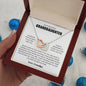 To My Beautiful Granddaughter | Personalized signature | Interlocking Hearts