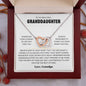 To My Beautiful Granddaughter | Personalized signature | Interlocking Hearts