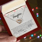 To My Daughter | Braver | Smarter | Stronger | Loved | Interlocking Hearts